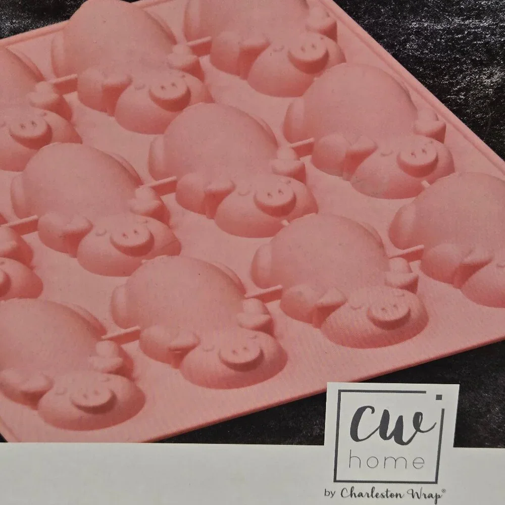 Charleston Wrap Pig In A Blanket Maker Pink Silicone Mold New In Original Box